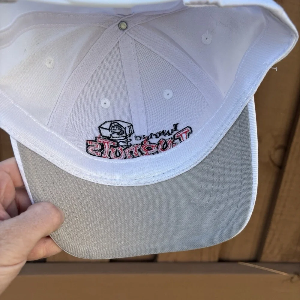 VTG Lansing Lugnuts SnapBack Trucker Hat White OSFA Minor League